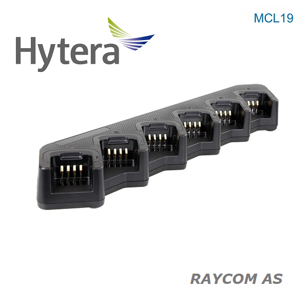 Hytera MCL-19 rekkelader til 6 batteri + Hytera BD615