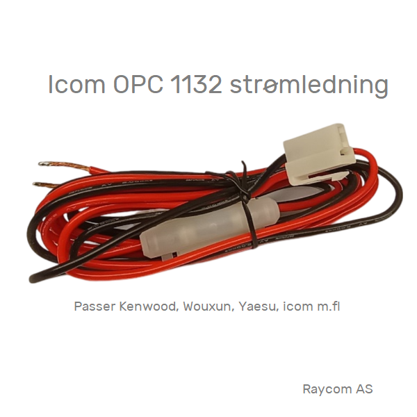 ICOM OPC 1132 strømledning med molex plugg