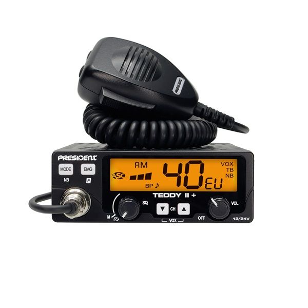 President Teddy 2 plus cb radio med am/fm