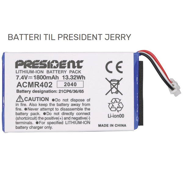 President ACMR402 Li-On batteri