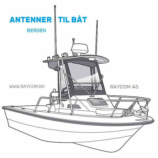 Sirio TA27 CB antenne til båt
