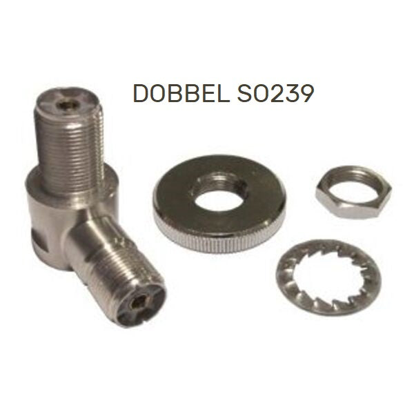 Sirio Dobbel SO239 vinkel