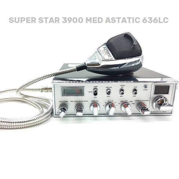 Superstar 3900 med Astatic 636LC mikrofon