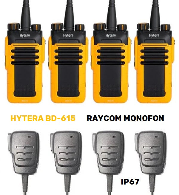 Hytera BD615 med Raycom monofon