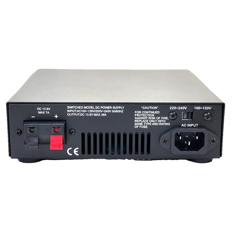 Nissei NS-1228 strømforsyning bakside