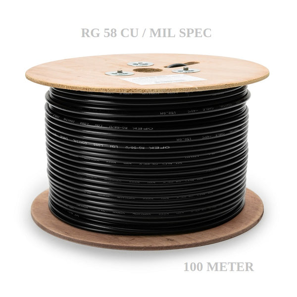 RG58CU MIL SPEC 100m
