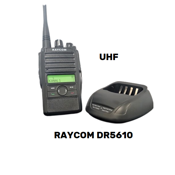 Raycom DR5610 DMR radio med bordlader