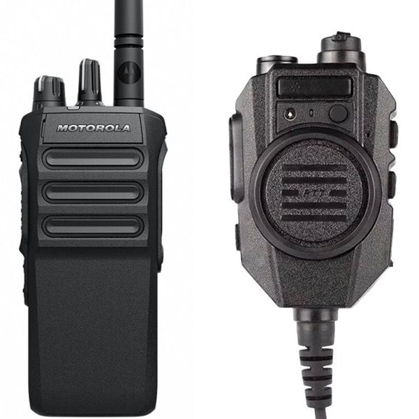 Raycom monofon m/stor PTT og Nexuskontakt, passer Motorola R7