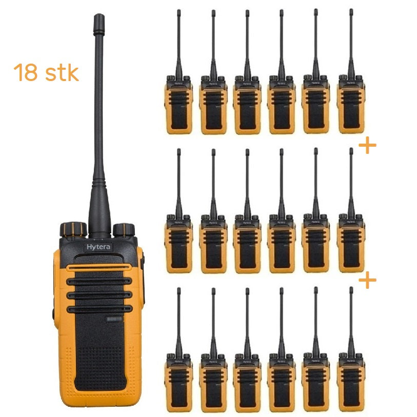 18 stk Hytera BD615 Proffpakke 4