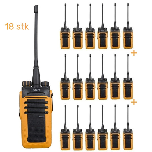 18 stk Hytera BD615 Proffpakke 4