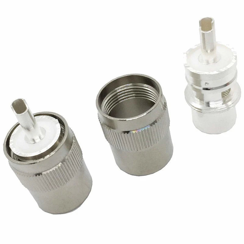 PL259/6  Teflon Loddeplugg  til H155 koakskabel