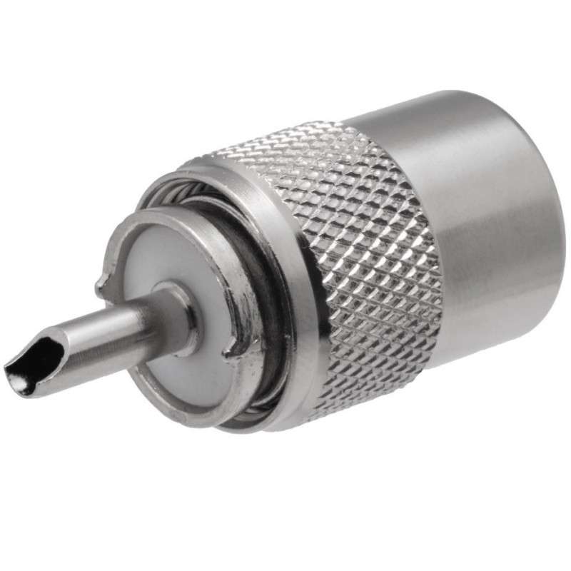 PL259/6  Teflon Loddeplugg 