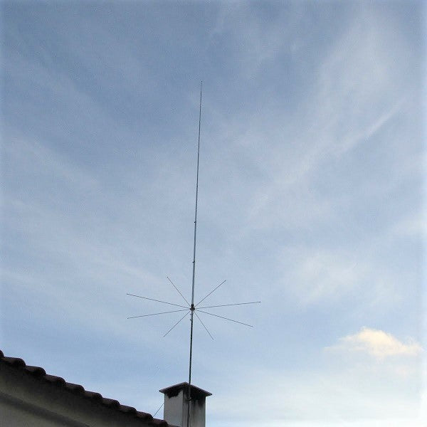 Sirio 827 cb base antenne med 8 lange radialer