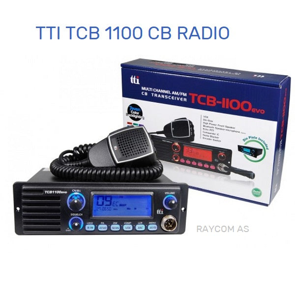TTI TCB 1100 EVO cb radio med eske